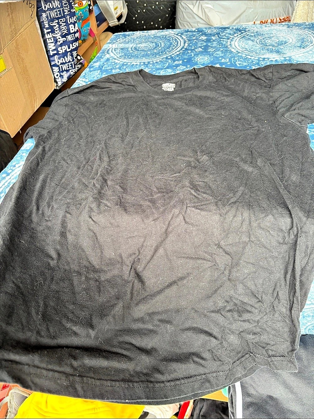 Kirkland Signature Men's Heavyweight Crew Tee Black Size Large